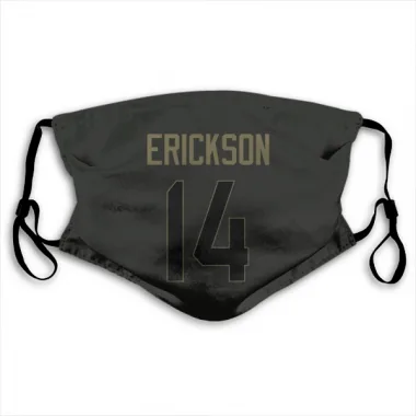 Black New England Patriots Alex Erickson   Service Face Mask