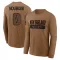 Brown Men's Haggai Ndubuisi New England Patriots 2023 Salute To Service Long Sleeve T-Shirt