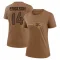 Brown Women's Alex Erickson New England Patriots 2023 Salute To Service Performance T-Shirt