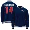 Navy Men's Alex Erickson New England Patriots Full-Snap Jacket