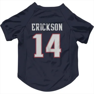 Navy New England Patriots Alex Erickson   Dog & Cat Pet Jersey