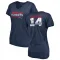 Navy Women's Alex Erickson New England Patriots Retro V-Neck T-Shirt -