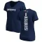 Navy Women's Haggai Ndubuisi New England Patriots Backer Slim Fit T-Shirt -