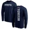 Navy Youth Alex Erickson New England Patriots Backer Long Sleeve T-Shirt -