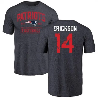 Navy Youth Alex Erickson New England Patriots Distressed T-Shirt