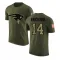 Olive Men's Alex Erickson New England Patriots Salute to Service T-Shirt