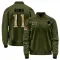 Olive Men's John Parker Romo New England Patriots Salute to Service Sideline Performance Jacket