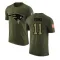 Olive Men's John Parker Romo New England Patriots Salute to Service T-Shirt