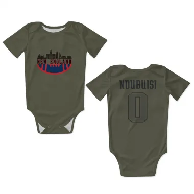 Olive New England Patriots Haggai Ndubuisi   Newborn & Infant Bodysuit