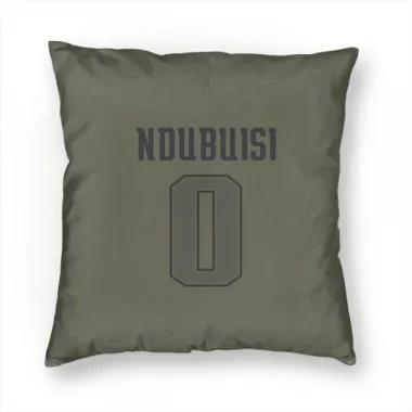 Olive New England Patriots Haggai Ndubuisi   Pillow Cover (18 X 18)