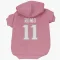 Pink New England Patriots John Parker Romo   Dog & Cat Pet Hoodie