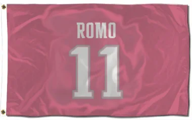 Pink New England Patriots John Parker Romo   Flag (3 X 5)