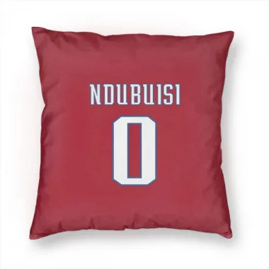 Red New England Patriots Haggai Ndubuisi   Pillow Cover (18 X 18)