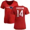 Red Women's Alex Erickson New England Patriots Logo Slim Fit T-Shirt -