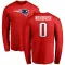 Red Youth Haggai Ndubuisi New England Patriots Logo Long Sleeve T-Shirt -