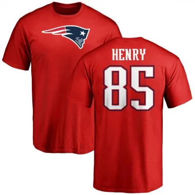 Red Youth Hunter Henry New England Patriots Logo T-Shirt -