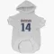 White New England Patriots Alex Erickson   Fade Dog & Cat Pet Hoodie