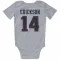 White New England Patriots Alex Erickson   Newborn & Infant Bodysuit