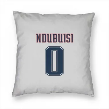 White New England Patriots Haggai Ndubuisi   Fade Pillow Cover (18 X 18)