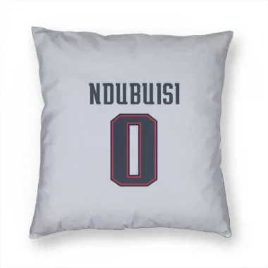 White New England Patriots Haggai Ndubuisi   Pillow Cover (18 X 18)