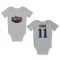 White New England Patriots John Parker Romo   Fade Newborn & Infant Bodysuit