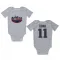 White New England Patriots John Parker Romo   Newborn & Infant Bodysuit